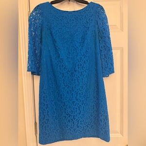 Nine & Co. Vibrant Blue Lace Dress